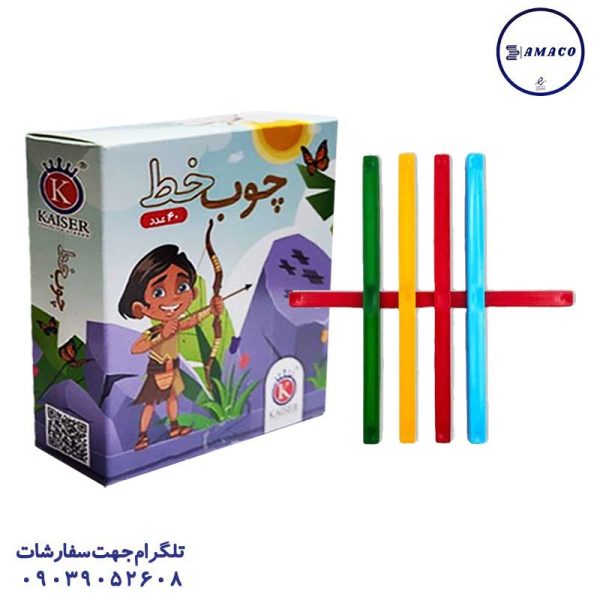 عکس لوازم کمک آموزشی چوب خط 40 عددی (144) کایزر