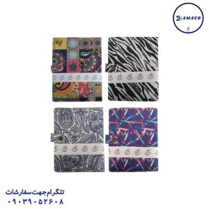 عکس دفتر کلاسوری کلاسور 100 قفل فلز طرحدار راشن