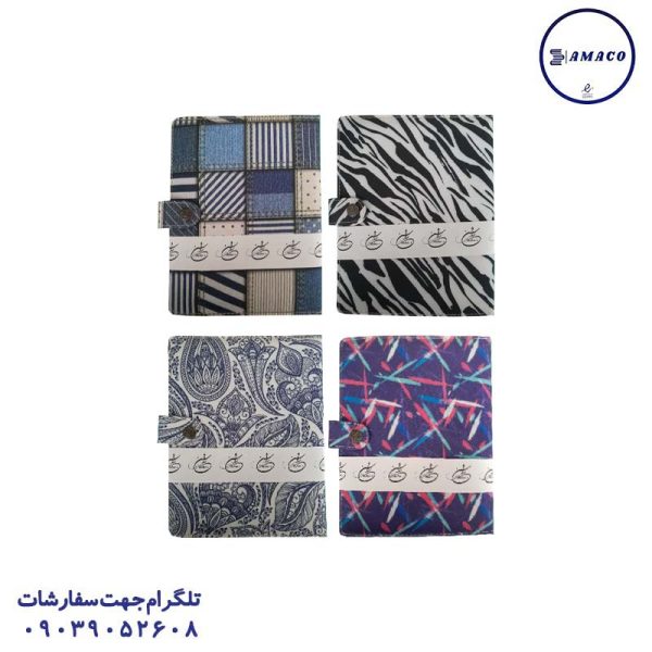 عکس دفتر کلاسوری کلاسور A5 قفل فلز طرحدار راشن
