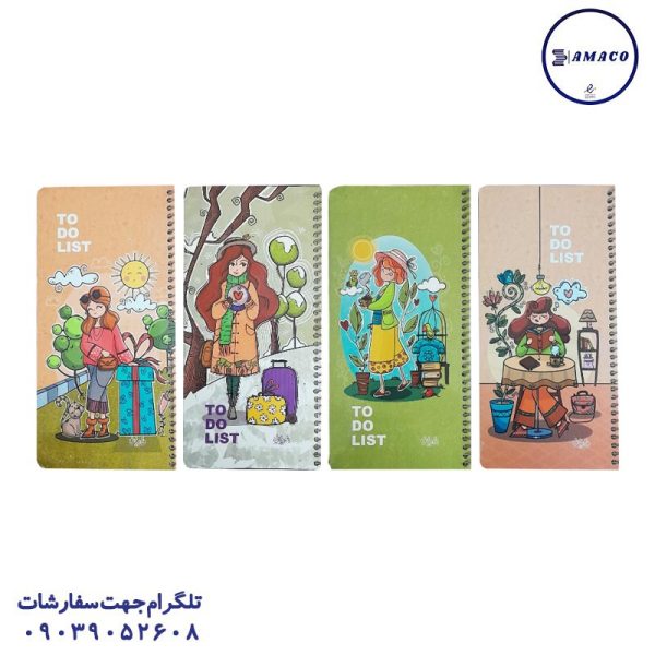 عکس دفترچه یادداشت جلد سخت 10*21 کد 422 دایان