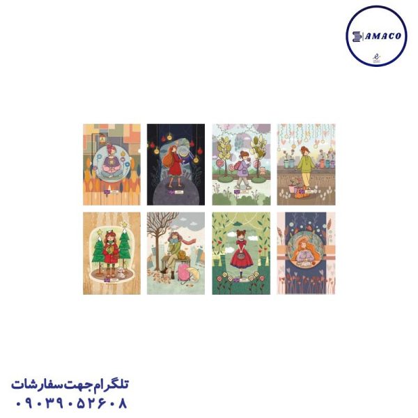 عکس دفترچه یادداشت 1.8 دوختی 120 برگ آلیس کد 610 دایان