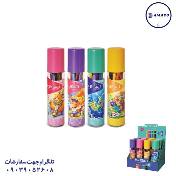عکس مدادرنگی مداد رنگی 12 استوانه کسرا