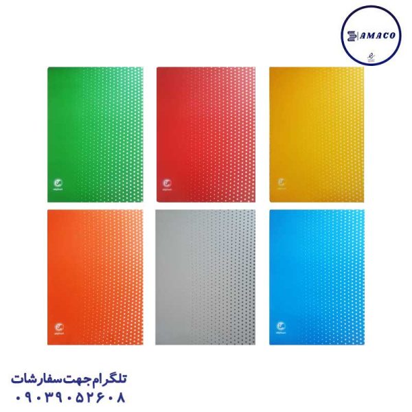 عکس محصولات P.P (طلقی) پوشه روغنی 6 رنگ الفنت