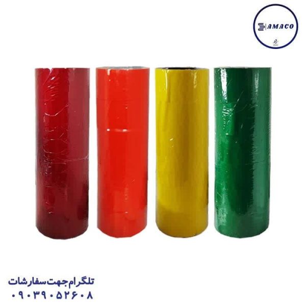 عکس چسب پهن چسب پهن رنگی 25 یارد جانسون