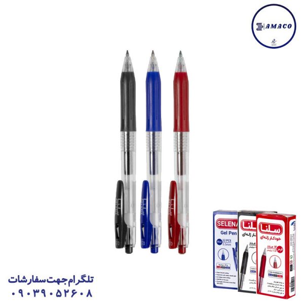 عکس خودکار خودکار فشاری ژله ای نوک 0.5 (12) سلنا