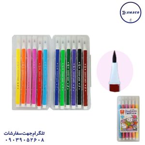 عکس ماژیک ماژیک 12 رنگ طلقی جامبو 716