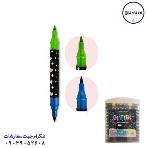 عکس ماژیک ماژیک 24 رنگ اکلیلی 2 سر 225