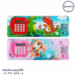 عکس جامدادی مگنتی جامدادی خارجی مگنتی  ماشین حساب دار3969