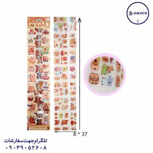 عکس استیکر استیکر بلند شفاف 100  (10)