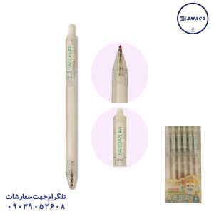 عکس روان نویس روان نویس سفید فشاری 6 عددی 2215