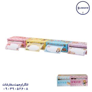 عکس کاغذ یادداشت چسب دار ( استیکر ) نوت رولی کیوت