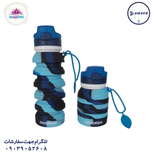 عکس ظرف غذا قمقمه لیوان قمقمه آکاردئونی 9313  اسکول فنس