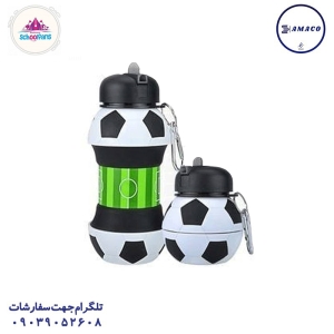 عکس ظرف غذا قمقمه لیوان قمقمه فوتبالی 9314 اسکول فنس