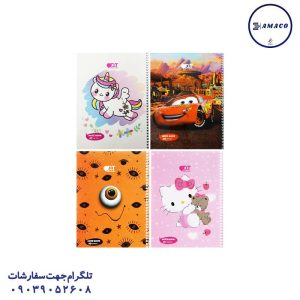 عکس دفتر فنری دفتر 40 خطی فنری فانتزی و کلاسیک دی تی