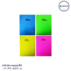 عکس دفتر فنری دفتر 100 خطی رحلی فنری تک رنگ امید
