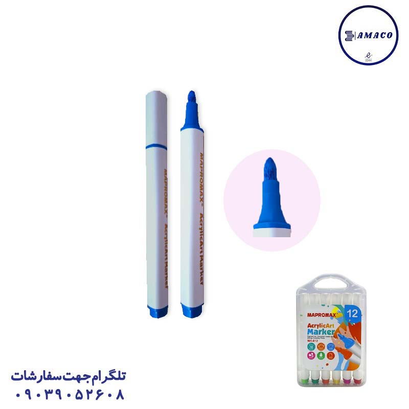 خرید ماژیک اکرولیک 12 رنگ کیفی612 مپرومکس عکس ماژیک ماژیک اکرولیک 12 رنگ کیفی612 مپرومکس