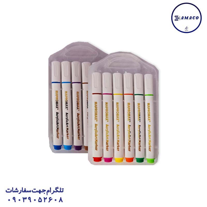 خرید ماژیک اکرولیک 12 رنگ کیفی612 مپرومکس عکس ماژیک ماژیک اکرولیک 12 رنگ کیفی612 مپرومکس