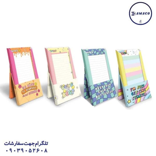 عکس کاغذ یادداشت چسب دار ( استیکر ) کاغذ یادداشت جعبه دار کد 753/754 پیتیکو