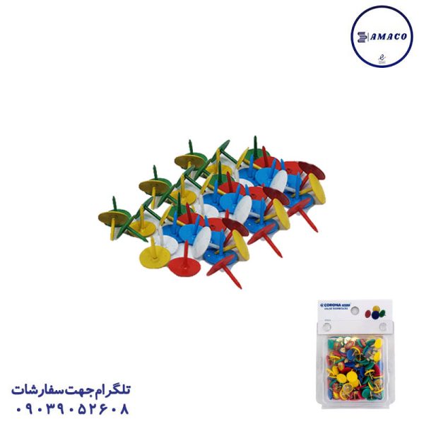 عکس سوزنجات پونز رنگی 100 عددی  3040(144) کرونا