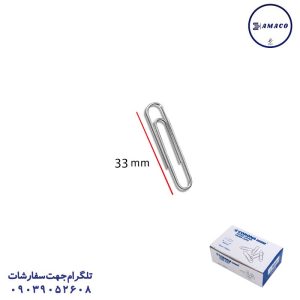 عکس ملزومات اداری کلیپس 33 میل 3017 (100) کرونا