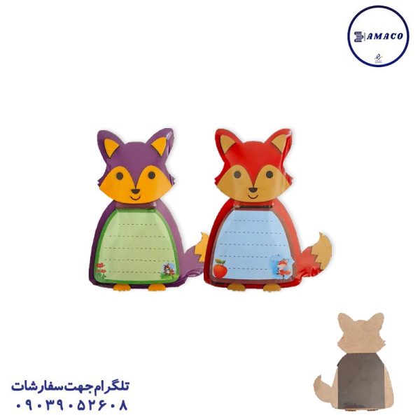 عکس کاغذ یادداشت چسب دار ( استیکر ) نوت مگنتی یخچالی 3 میل فانتزی سراج