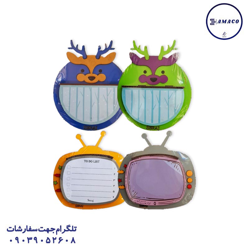 خرید نوت مگنتی یخچالی 3 میل فانتزی سراج عکس کاغذ یادداشت چسب دار ( استیکر ) نوت مگنتی یخچالی 3 میل فانتزی سراج
