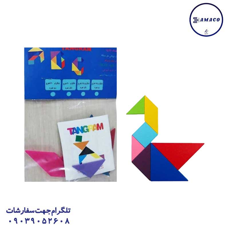 خرید تانگرام 2 نفره سلفونی شایان عکس بازی فکری تانگرام 2 نفره سلفونی شایان