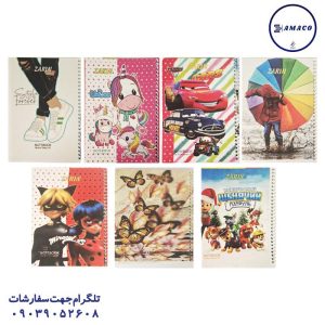 عکس دفترچه یادداشت 1.8 فانتزی زرین