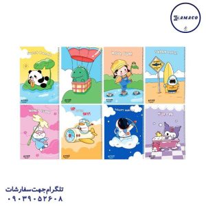 عکس دفتر دفتر 100 خطی فانتزی کد 355 پیتیکو