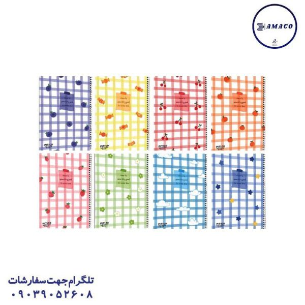 عکس دفتر دفتر 80 خطی مجلد کلاسیک کد 389 پیتیکو