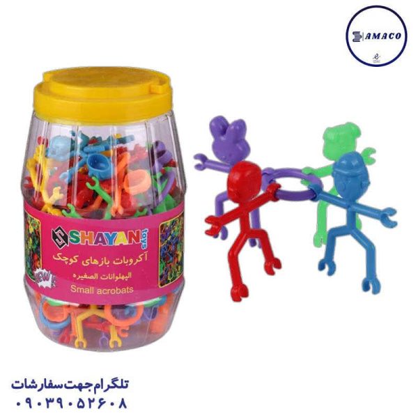 عکس بازی فکری آکروبات بازهای کوچک سطلی شایان