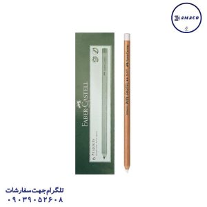عکس پالت و قلم مو مداد کنته سفید(پاستل مدادی) 112201 فابرکاستل