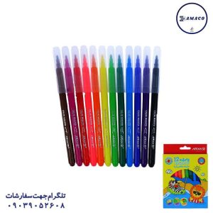 عکس ماژیک ماژیک نقاشی12 مقوا نوک 2.8 9084 آریا