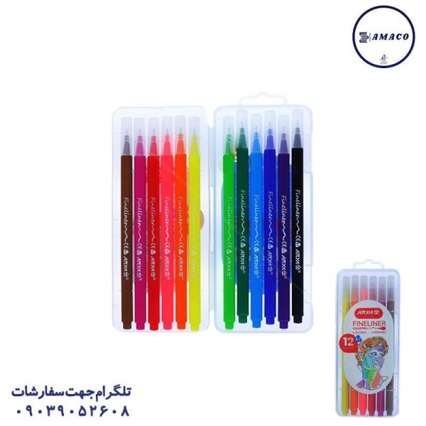 عکس نوشت افزار ماژیک نازک نویسی طلقی 9082 آریا