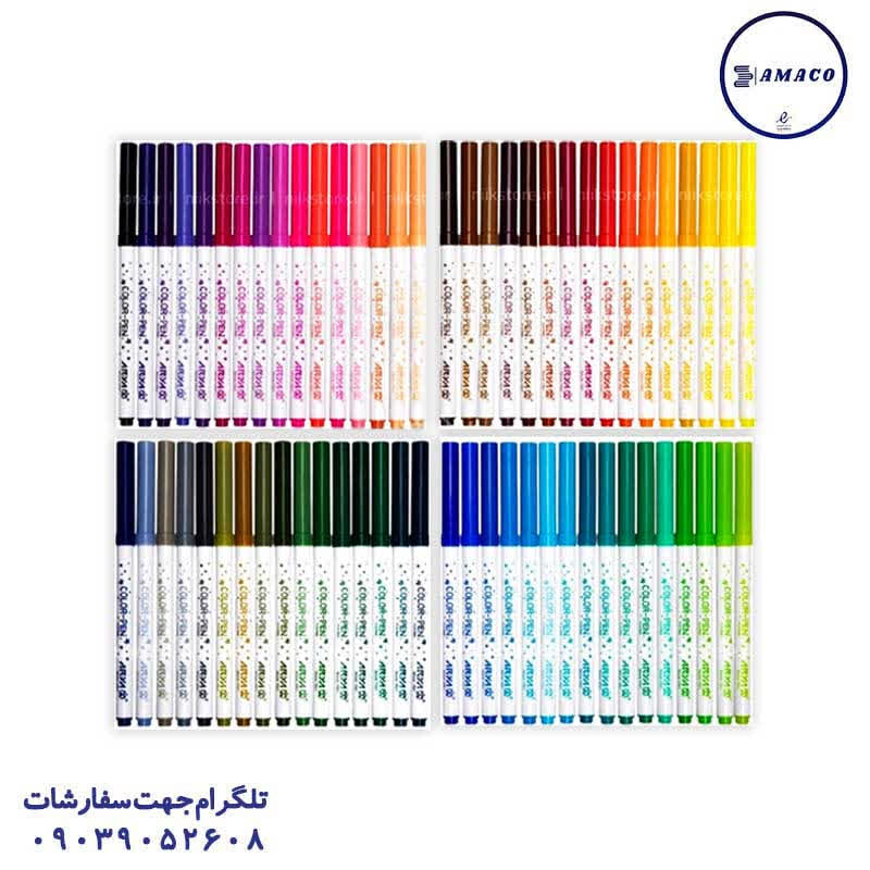 خرید ماژیک نقاشی 64 رنگ طلقی 9085 آریا عکس نوشت افزار ماژیک نقاشی 64 رنگ طلقی 9085 آریا