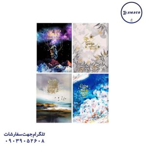 عکس دفتر دفتر 120 خطی رحلی جلد سخت 1330 فدک