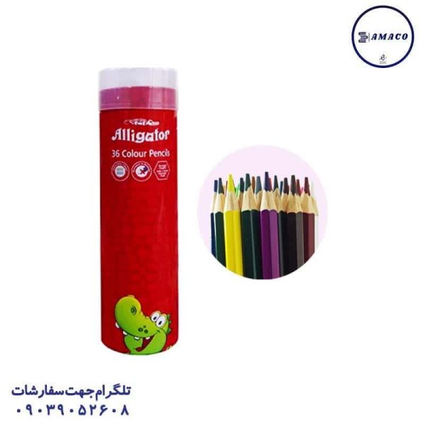 عکس مدادرنگی مداد رنگی 36 استوانه الیگیتور