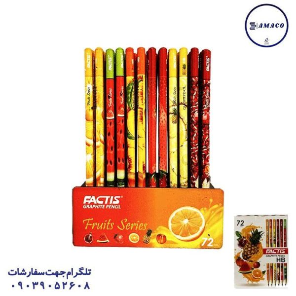 عکس مداد مداد مشکی طرح میوه فکتیس
