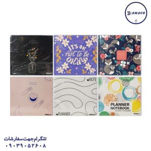 عکس دفتر پلنر پلنر 132 برگ جلد سخت کد 843 الیپون