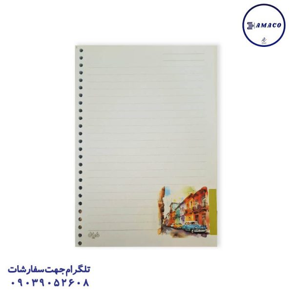 عکس دفتر کلاسوری کلاسور A5 سری لاولی کد 588 دایان