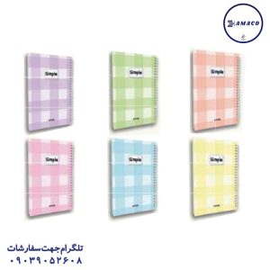 عکس دفتر دفتر جلد سخت A5 کد 524 پیتیکو