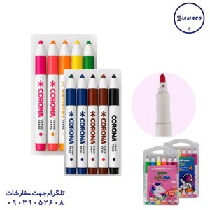 عکس ماژیک ماژیک 12 رنگ طلقی جامبو 12 کرونا