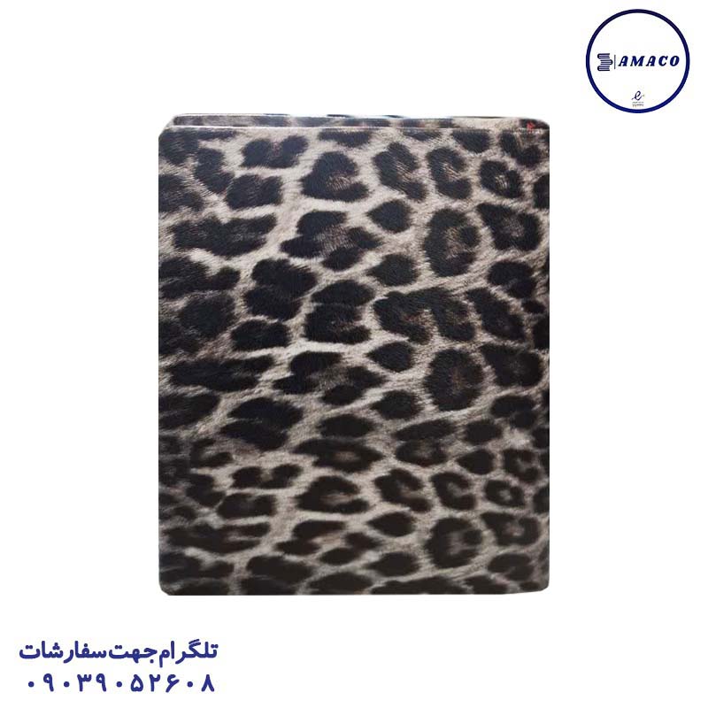 عکس ملزومات اداری سررسید رقعی چرم طرح چیتا 1405 فدک