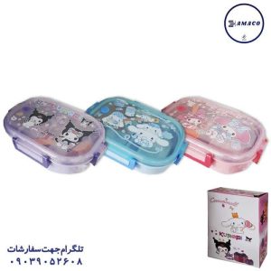 عکس ظرف غذا قمقمه لیوان لانچ باکس داخل استیل فانتزی کد 3018