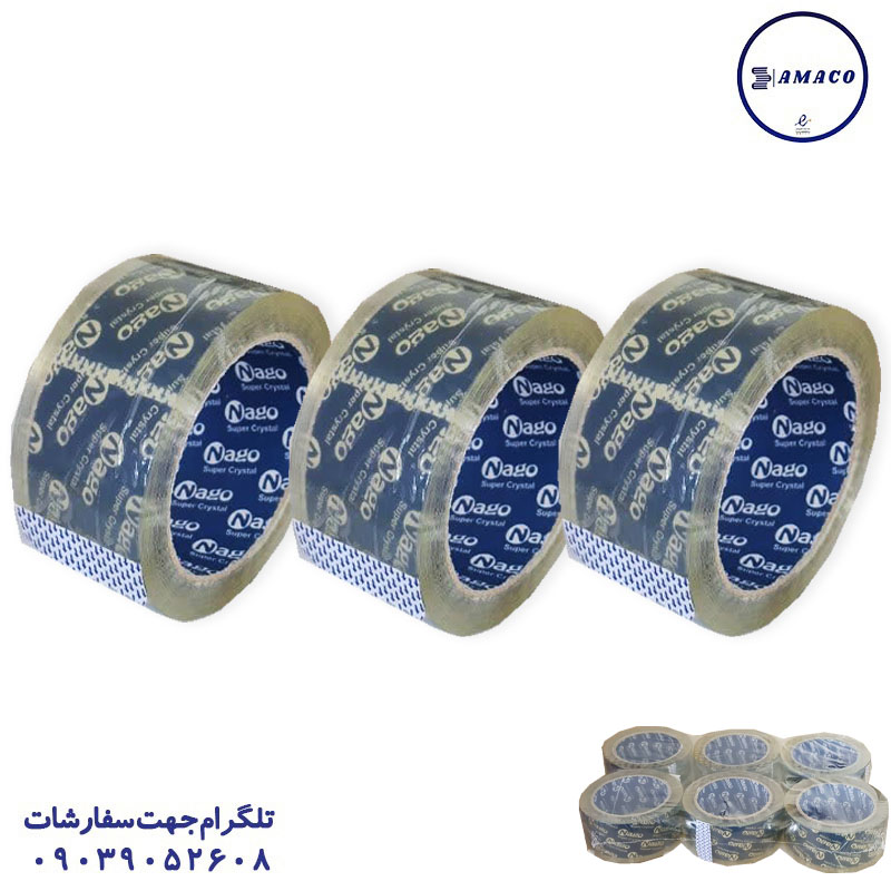 خرید چسب پهن 90 یارد 40 میکرون ناگو عکس چسب پهن چسب پهن 90 یارد 40 میکرون ناگو