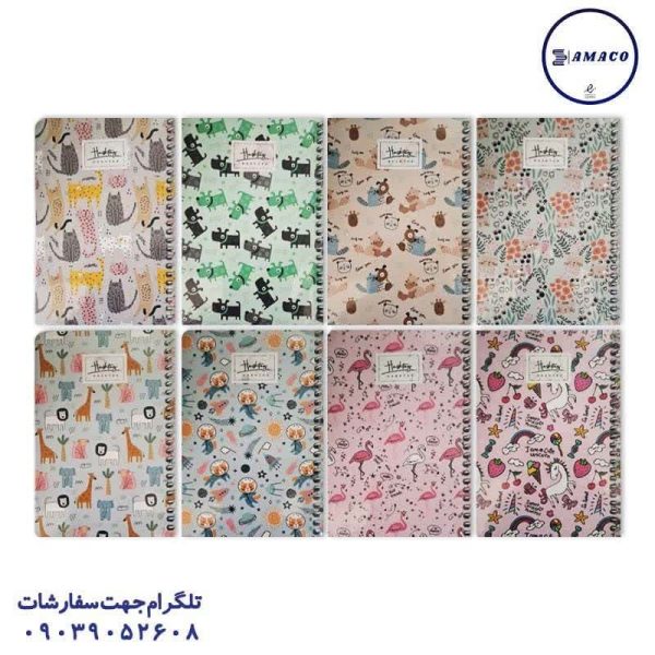 عکس دفترچه یادداشت 1.12 جلد سخت پاستلی کد 312 هشتگ