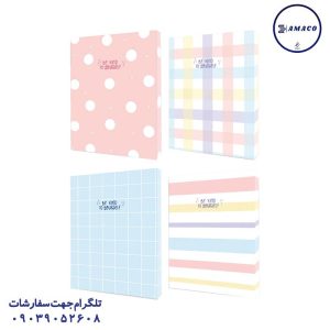 عکس دفتر کلاسوری کلاسور 100 قفل فلز کد 601 پیتیکو