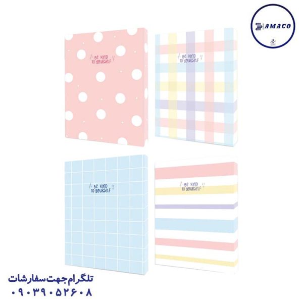 عکس دفتر کلاسوری کلاسور 100 قفل فلز کد 601 پیتیکو