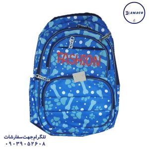 عکس کیف و جامدادی کوله طرحدار چین دار کد (13)