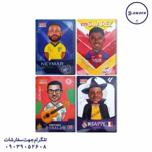 عکس دفتر دفتر 50 خطی حاشیه دار طرح کیمدی(48) موزی